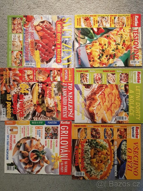 Brožované kuchařky 35 ks, i jednotlivě - 7
