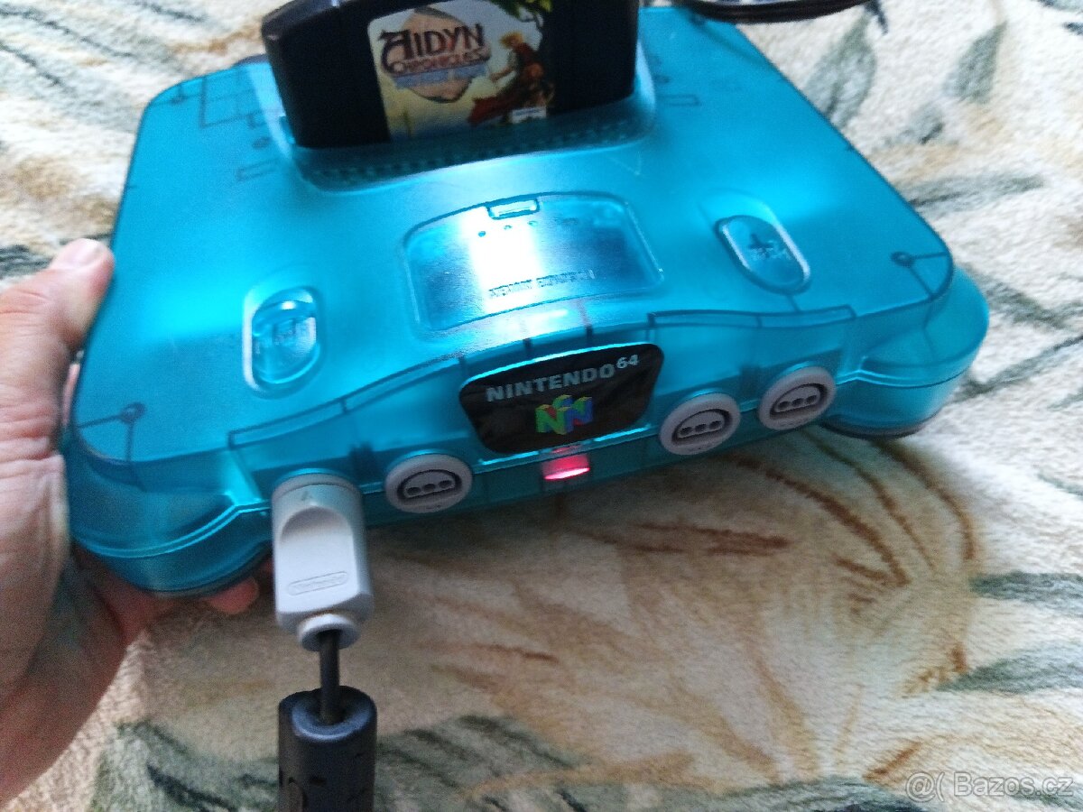 N64 Nintendo 64 Blue USA + Hra - 7