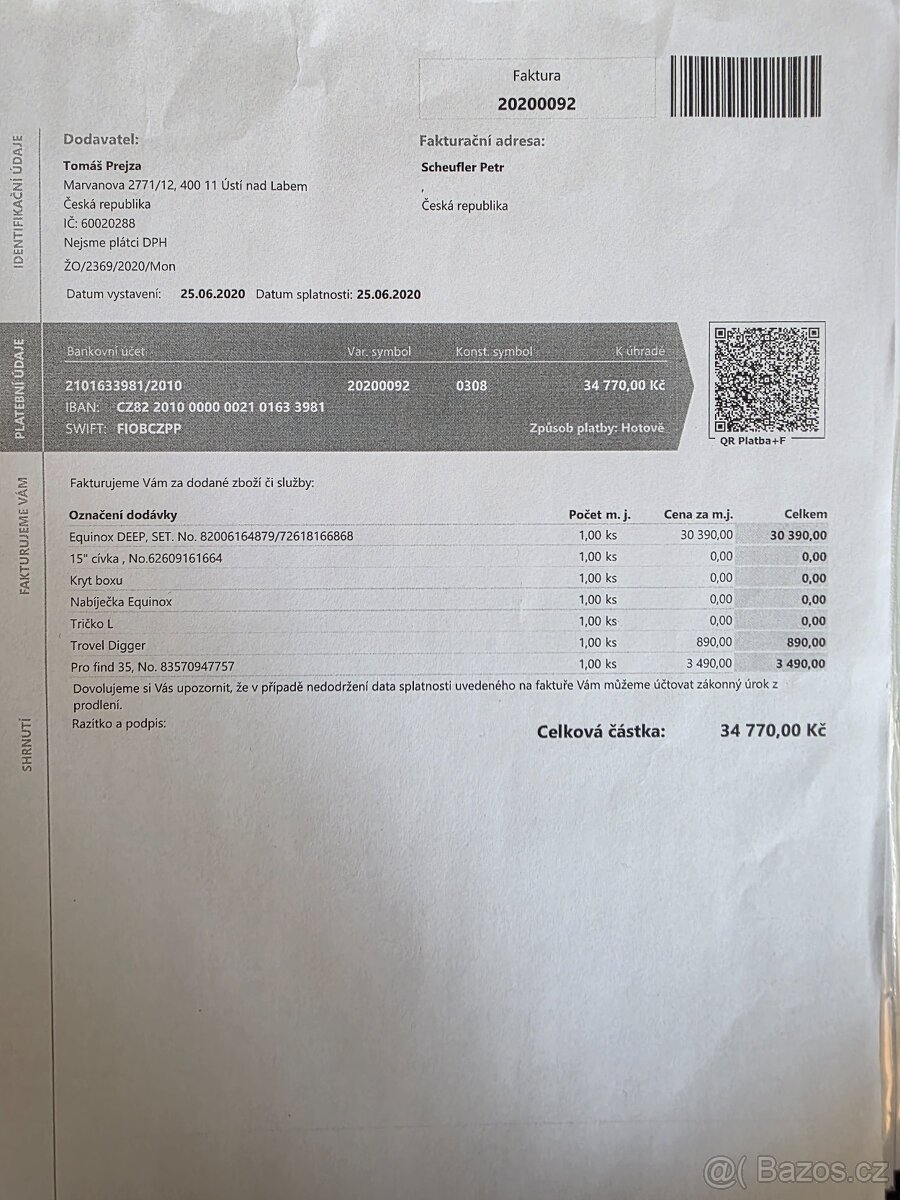 Detektor Minelab Equinox 800 DeepSet + Pro-Find 35 - 7