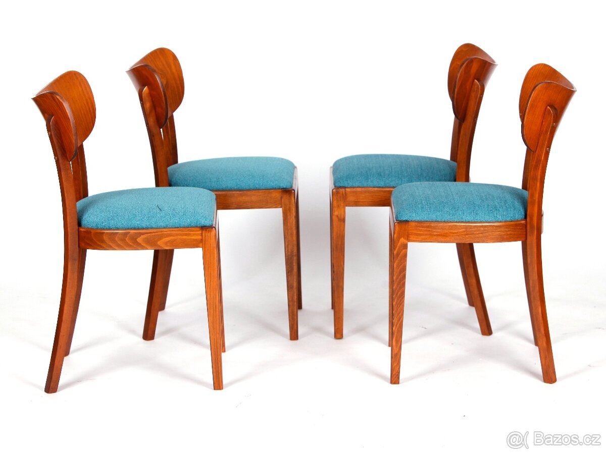 Přečalouněné jídelní židle TON, 4 kusy. - 7