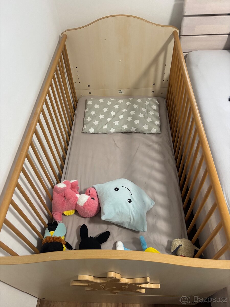 Dětská postýlka s přebalovacím pultem - 7