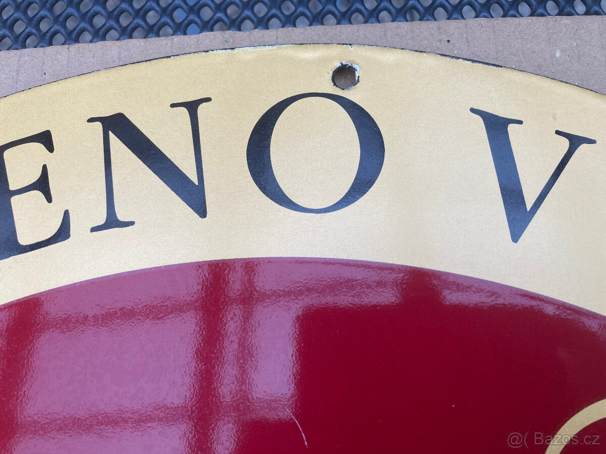 Cedule smaltovaná pivní GAMBRINUS za 1.000 kč s poštou - 7