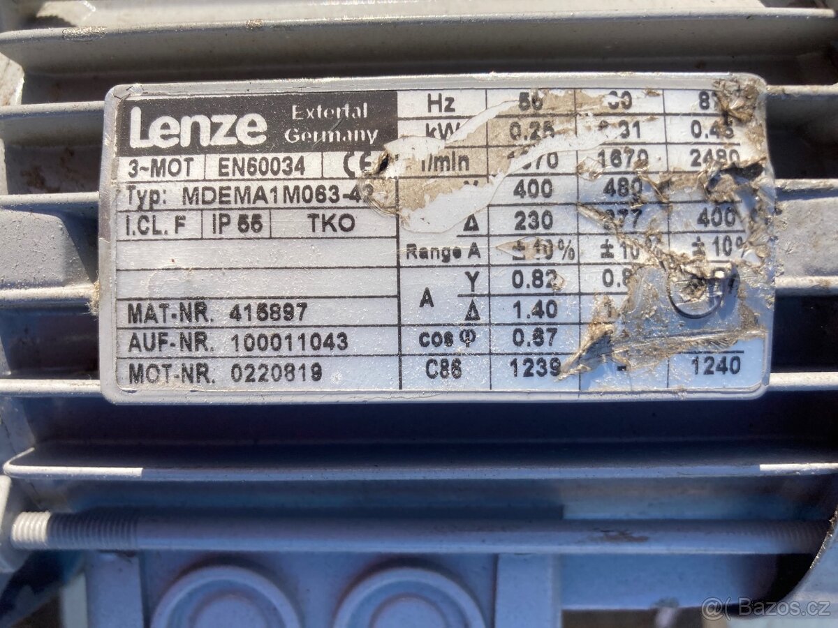 Elektrické motory Lenze a Sew Eurodrive - 7
