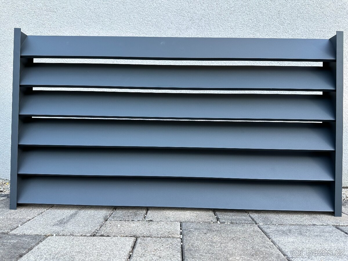 Hliníkový plot, hliníková zástěna do pergoly - 7