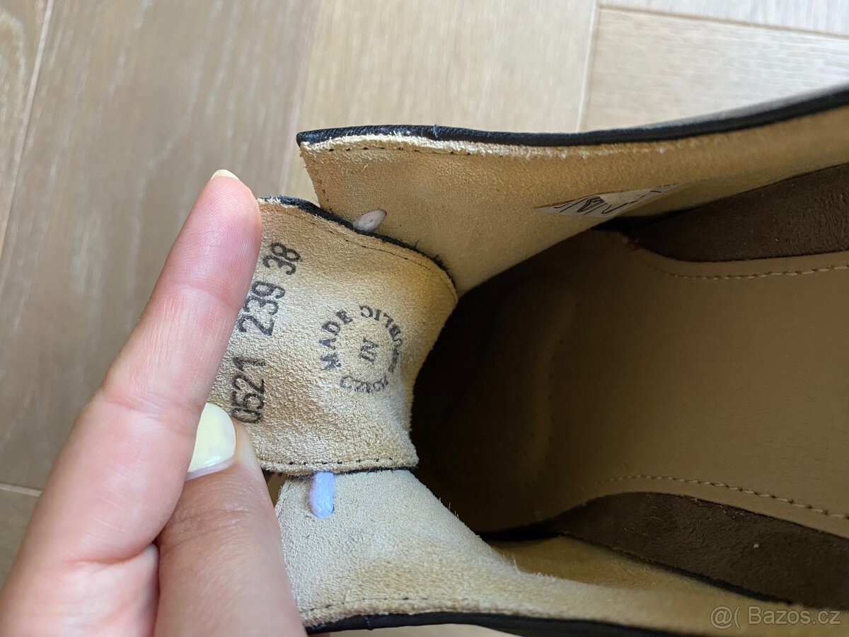 Kožené polobotky Vasky - 7