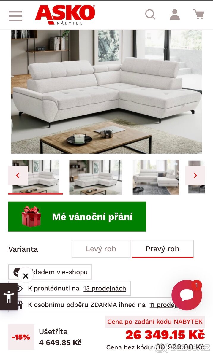 Rozkládací pohovka s úložným prostorem - 7