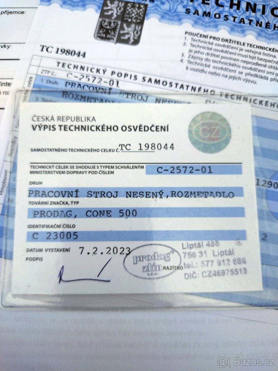 Rozmetadlo Prodag CONE 500 WINTER - 7