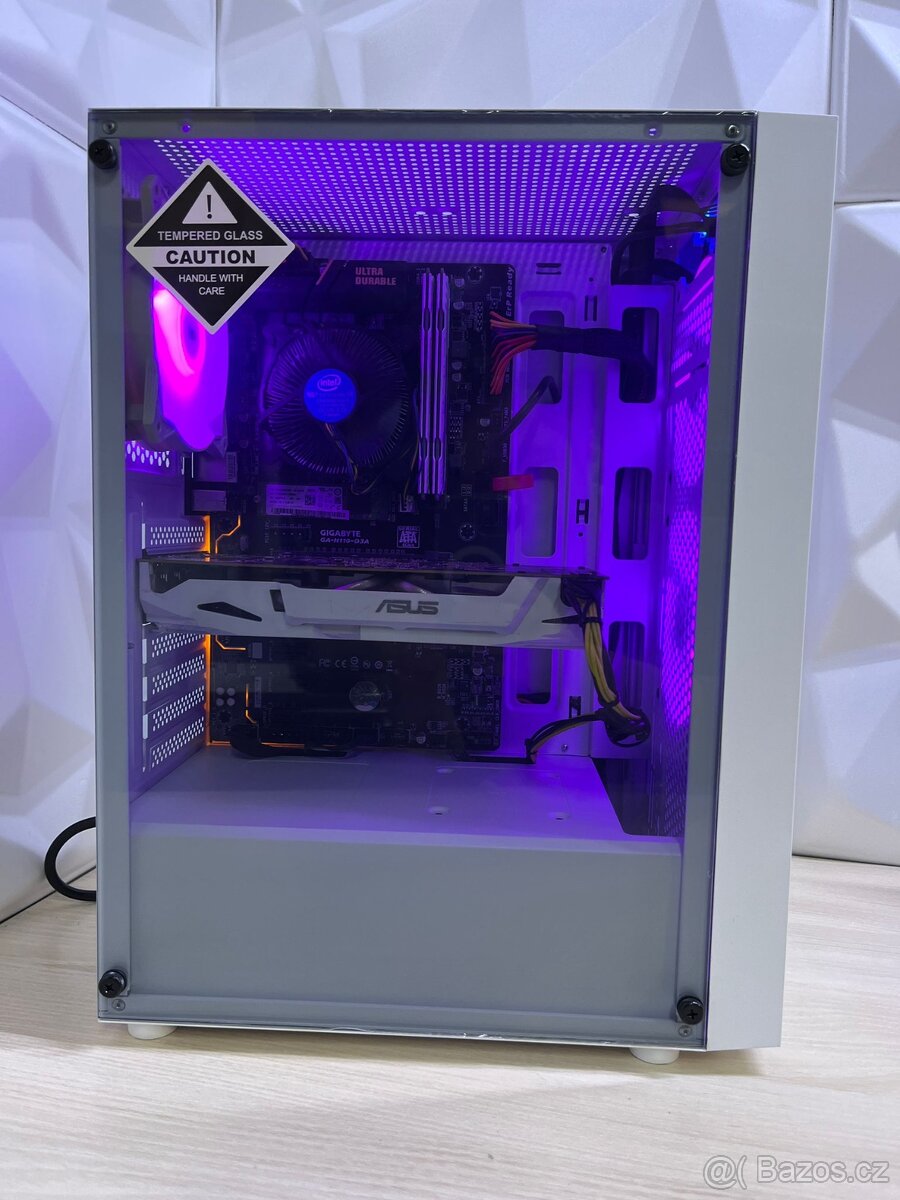 Herní PC White i5 7500|16GB|256GB SSD|500GB HDD|GTX 1060 6GB - 7