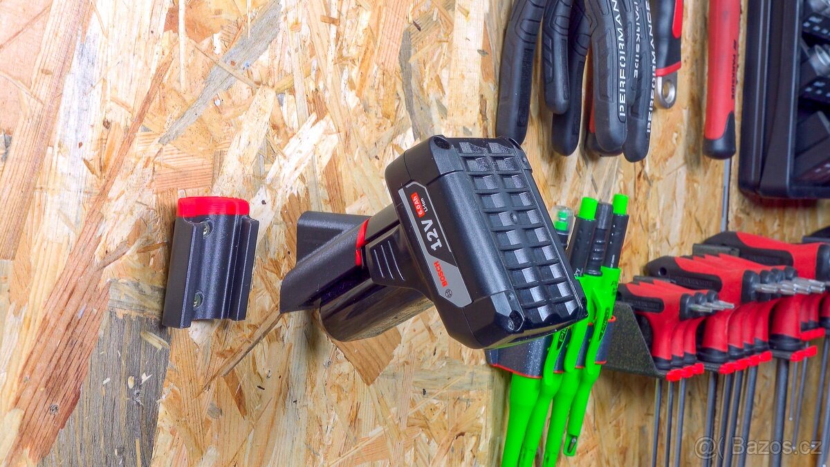 Držiaky batérií BOSCH 12V na stenu - 7