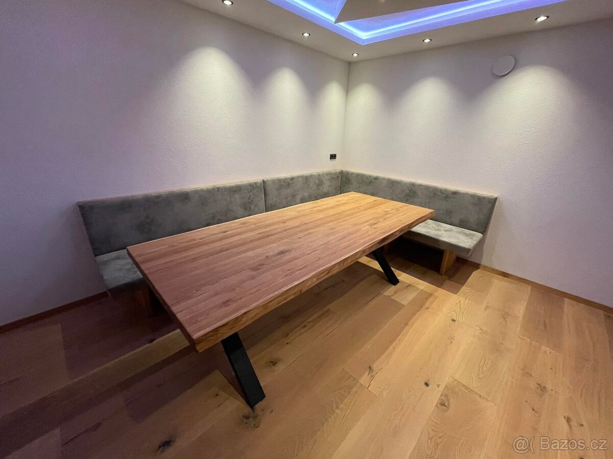 Dubový masivní stůl 240x100 cm kuchyňský stůl - 7