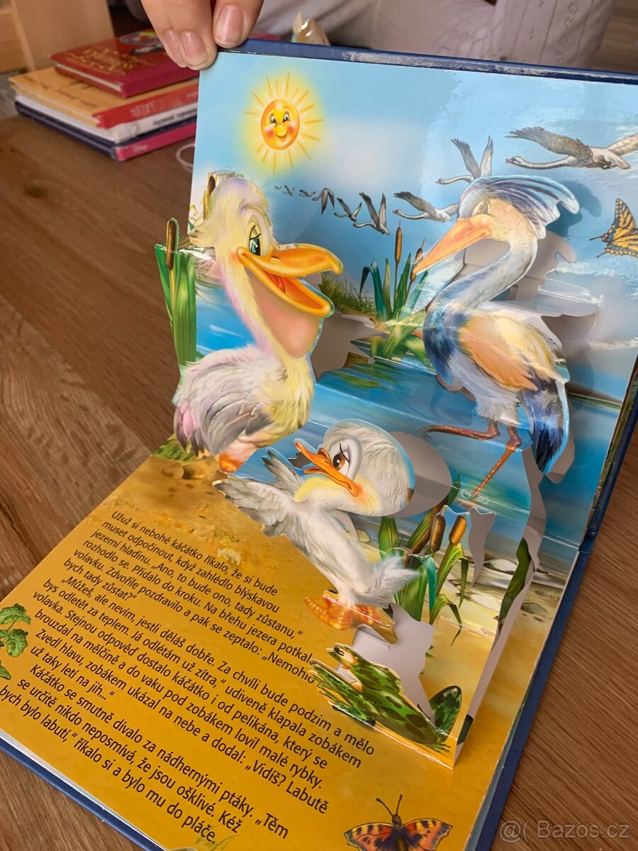 Leporela -Krtek,Červená Karkulka+rozkládací Ošklivé káčátko - 7