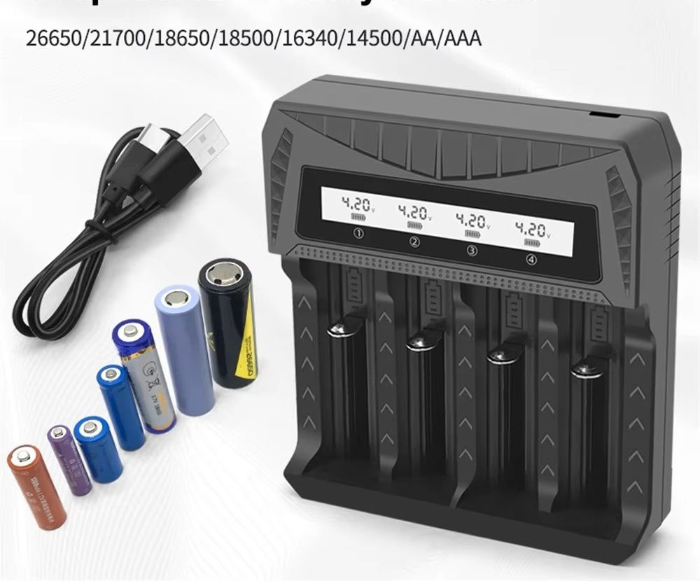 Inteligentní LCD nabíječka,1,2Važ 4,2V nabíjí všechny aku. - 7
