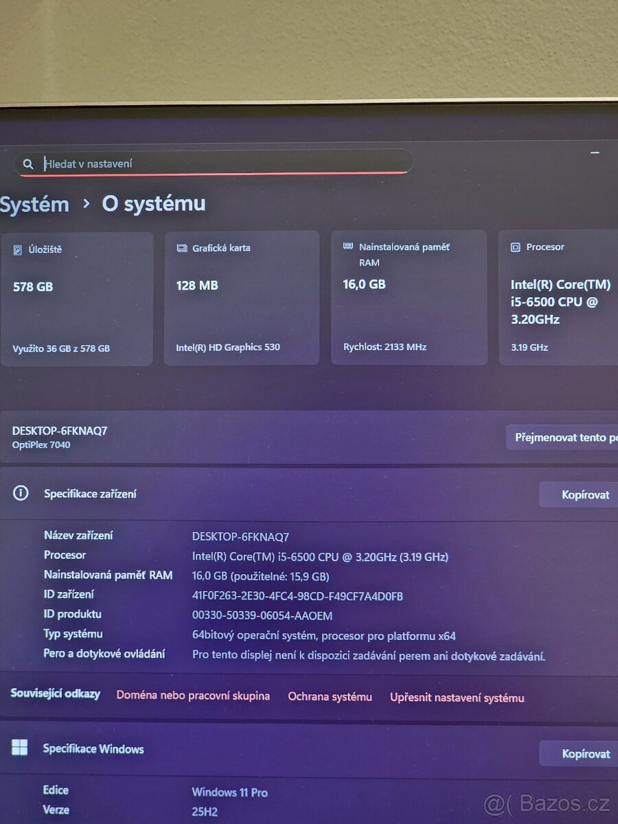 Dell 7040MT i5 16GB RAM SSD + HDD Win 11pro - 7