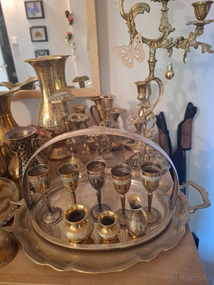Mosazné svícny a nádobí - 7