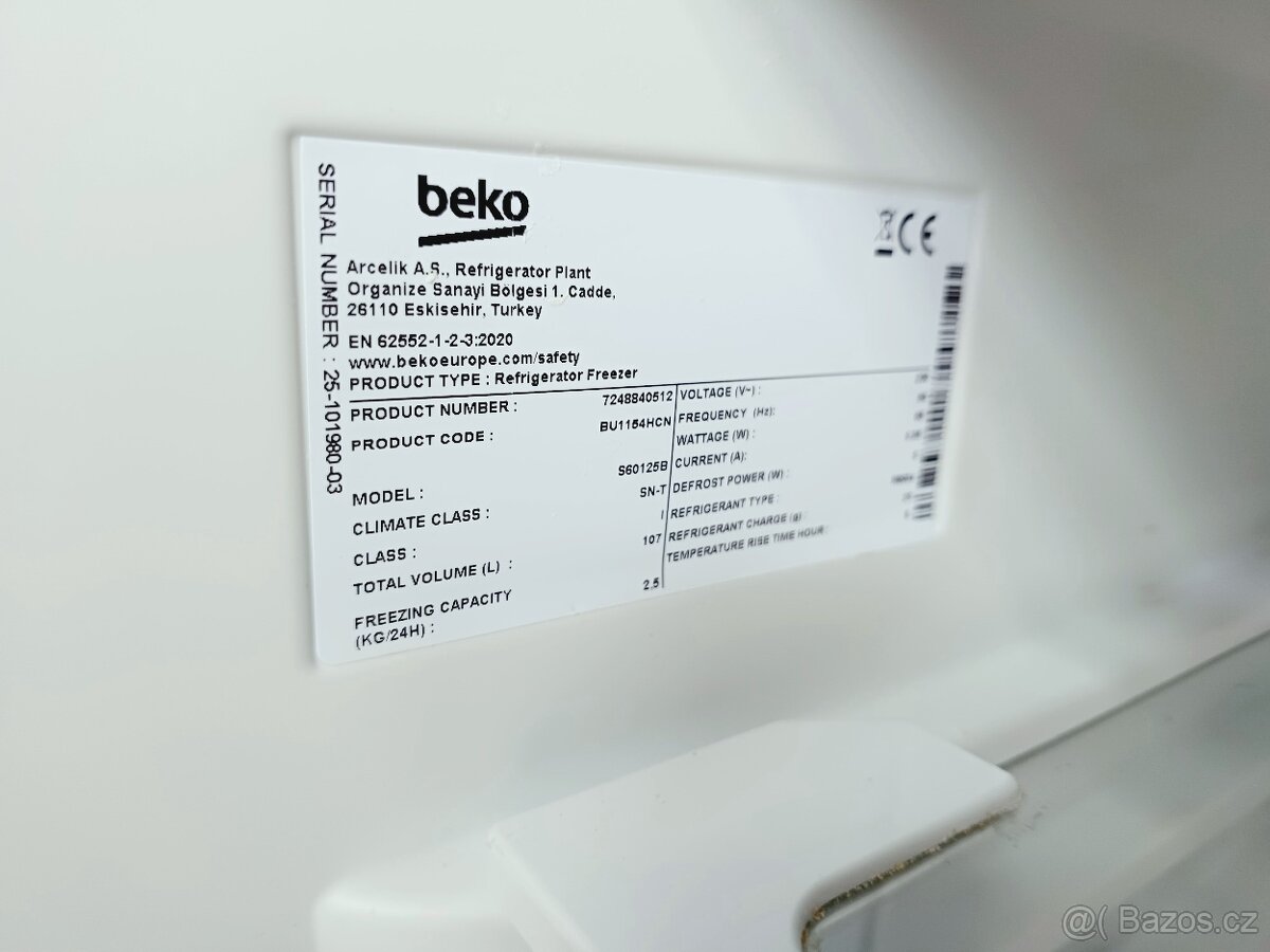 Nová lednice Beko 82 cm, ZÁRUKA - 7