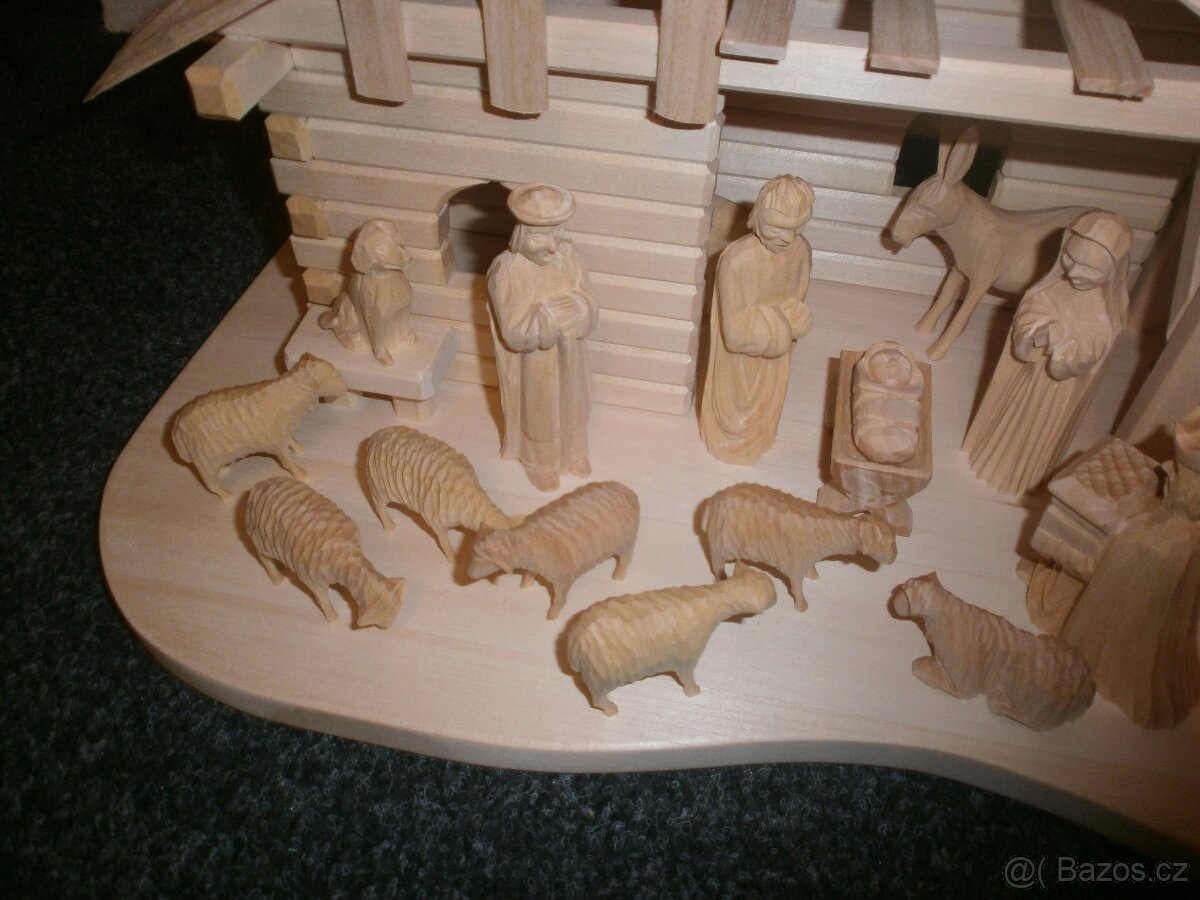 betlém z lipového a smrkového dřeva 14a5 - 7