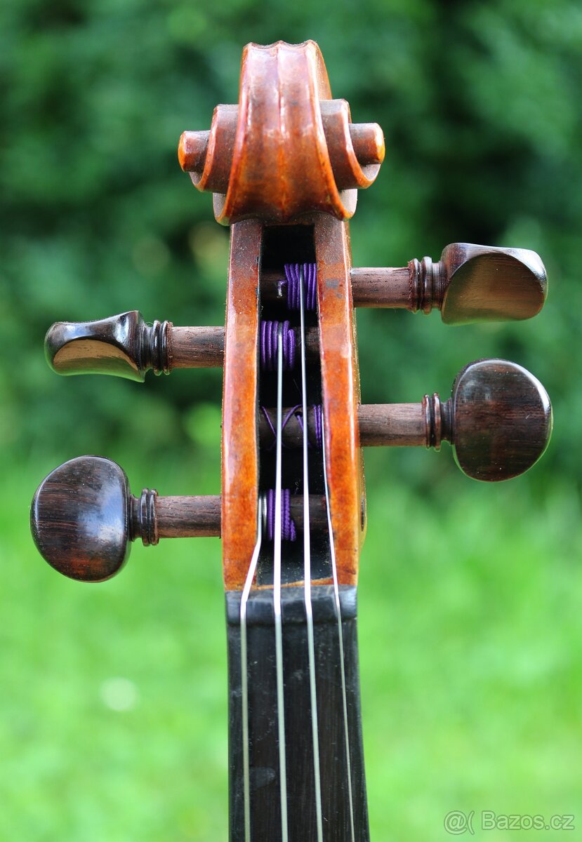 Staré 3/4německé housle s nádherným tónem. Víz nahrávku - 7