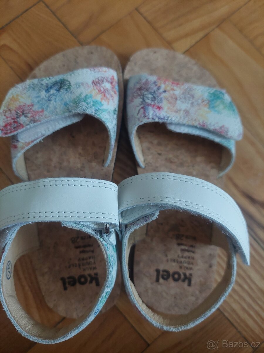 Dívčí barefoot kožené sandálky Koel Ashley vel. 28 - 7