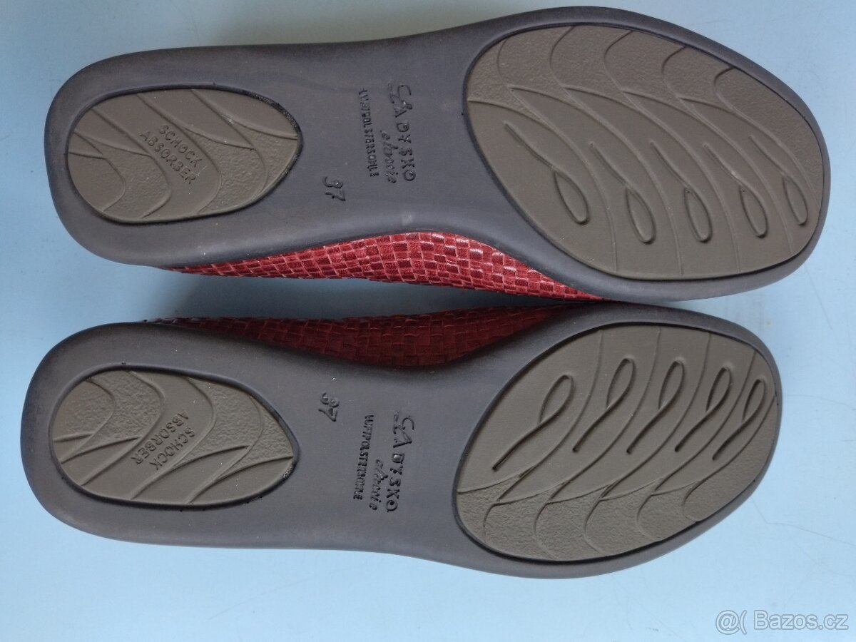 Mokasíny Peter Wagner Ladysko classic, vel.37,5 dámské bordó - 7