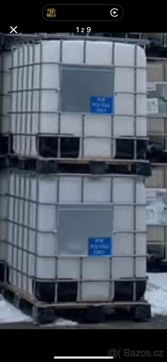 IBC nadrž, kubíkovky, nádrže na vodu - 7