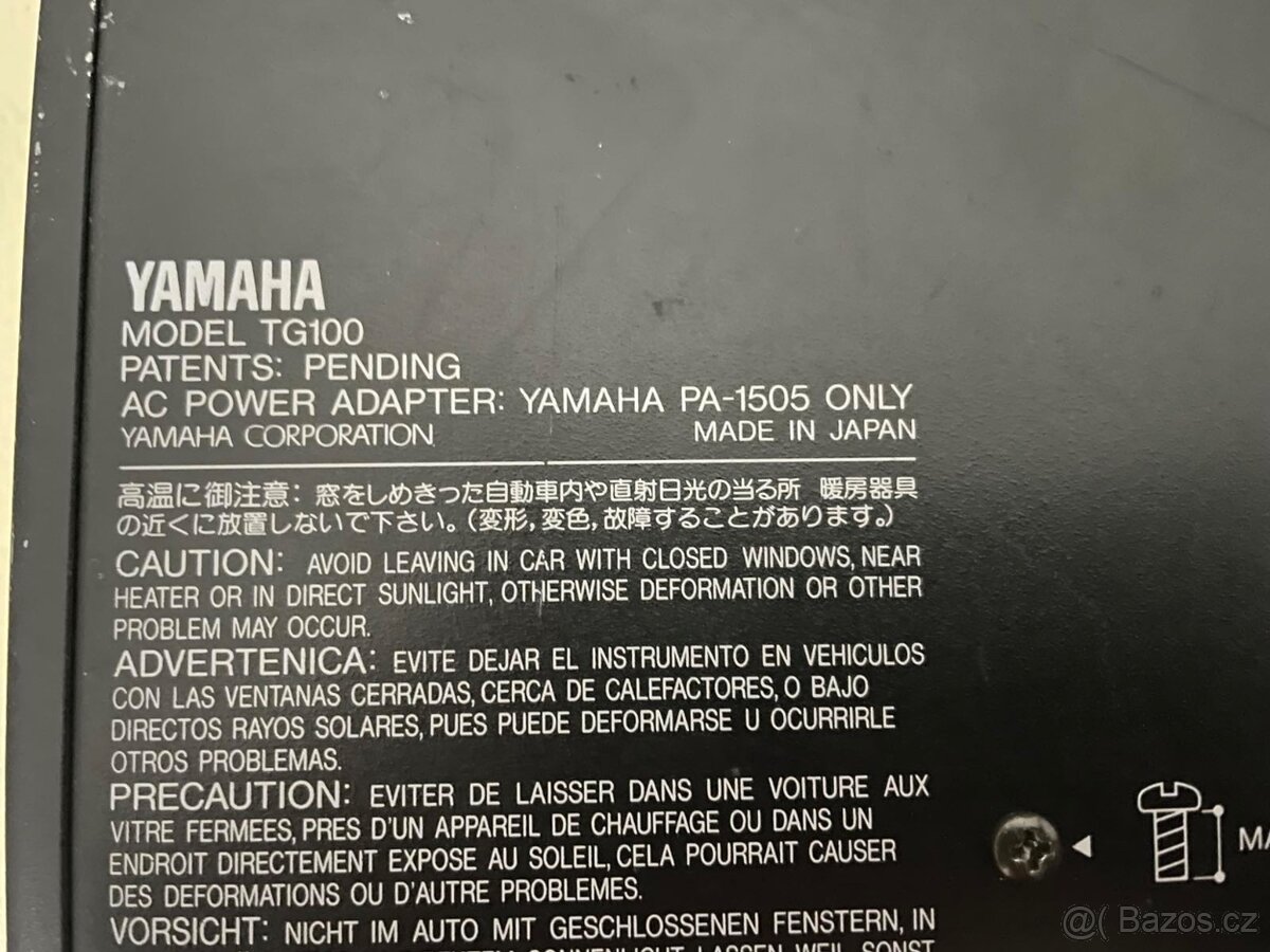 Yamaha TG100 - 7
