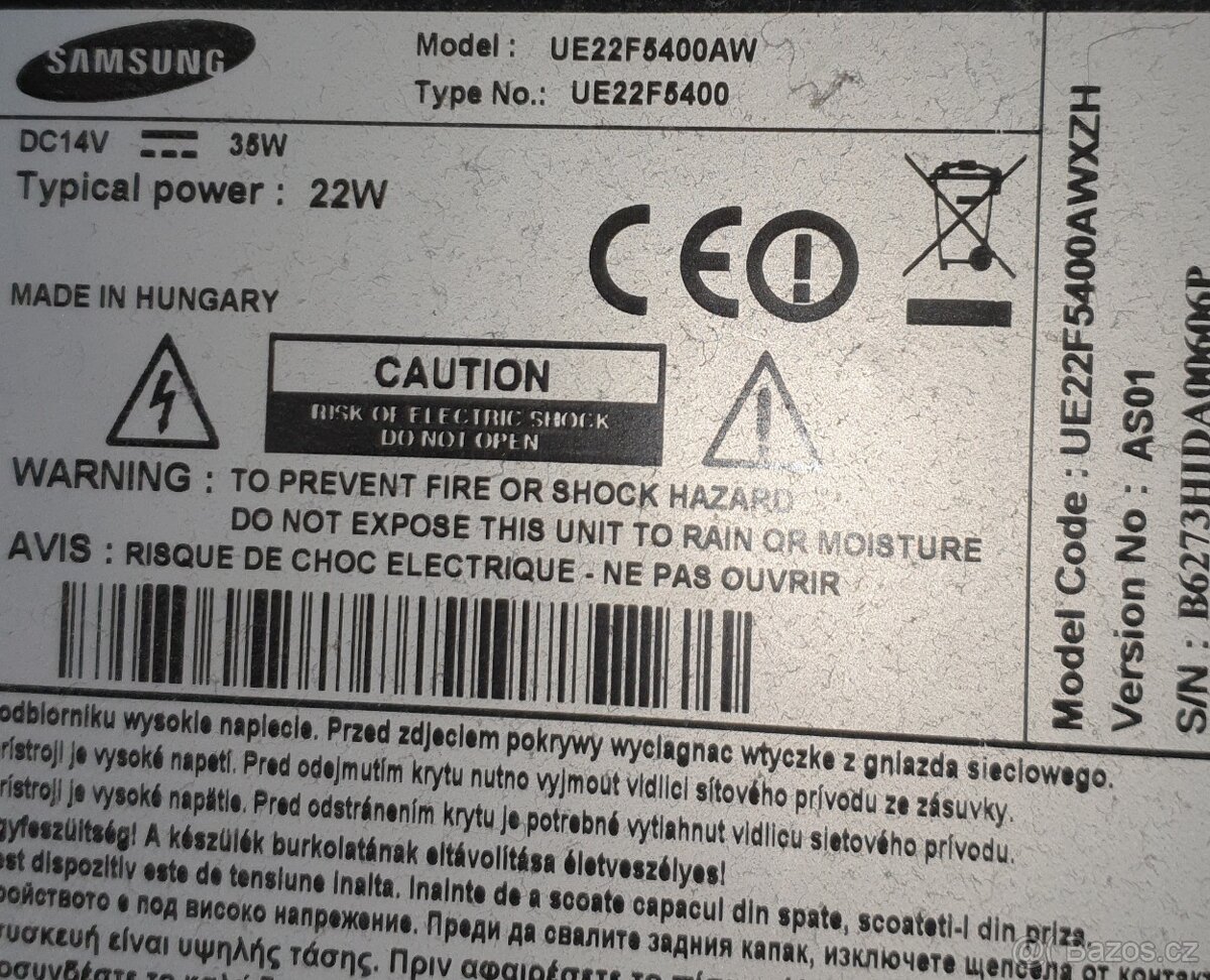 Televize Samsung UE22F5400 včetně DBVT2 set-top-boxu - 7