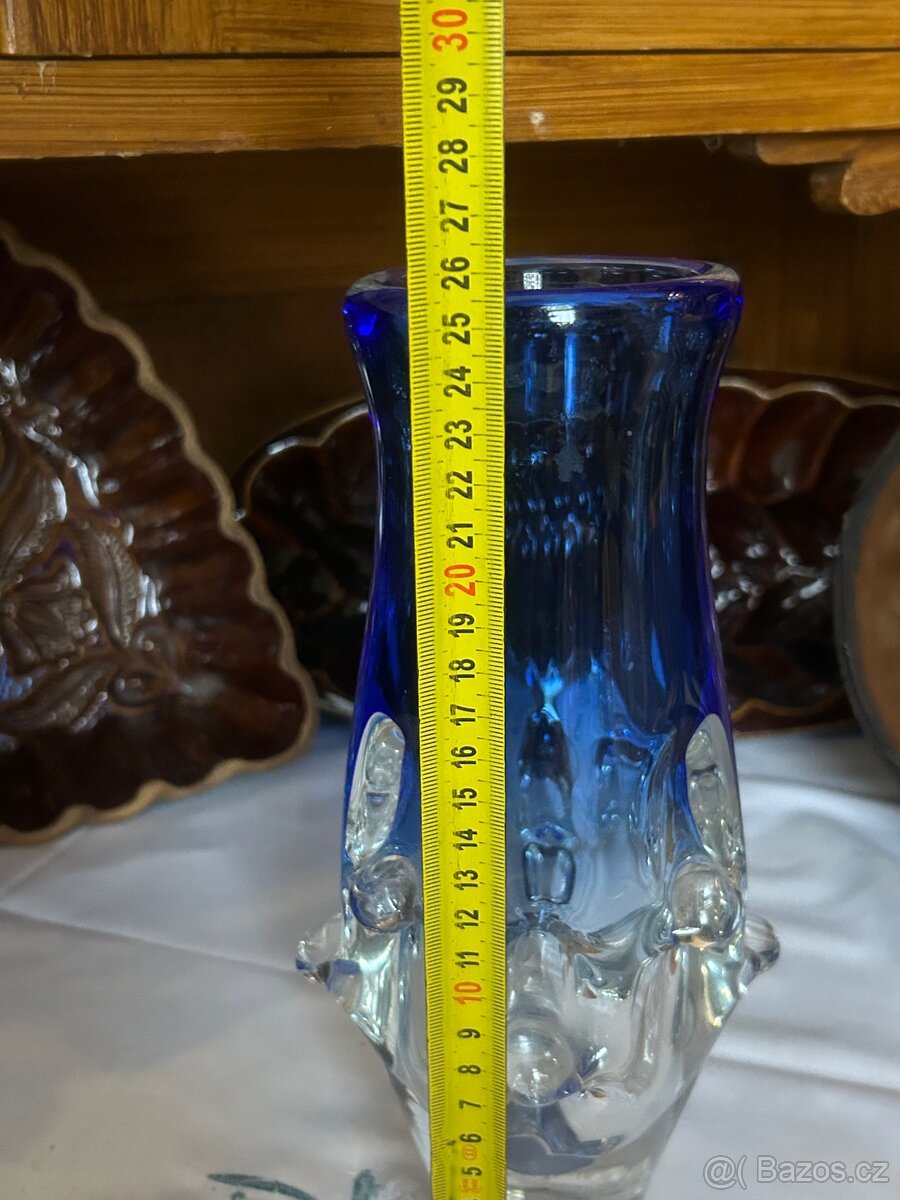 Váza z hutního skla Ladislav Paleček, Škrdlovice - 7