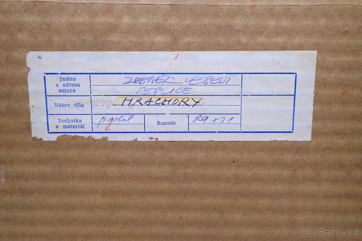 Veselý zd. - Hrachory - pastel - Obraz - 7