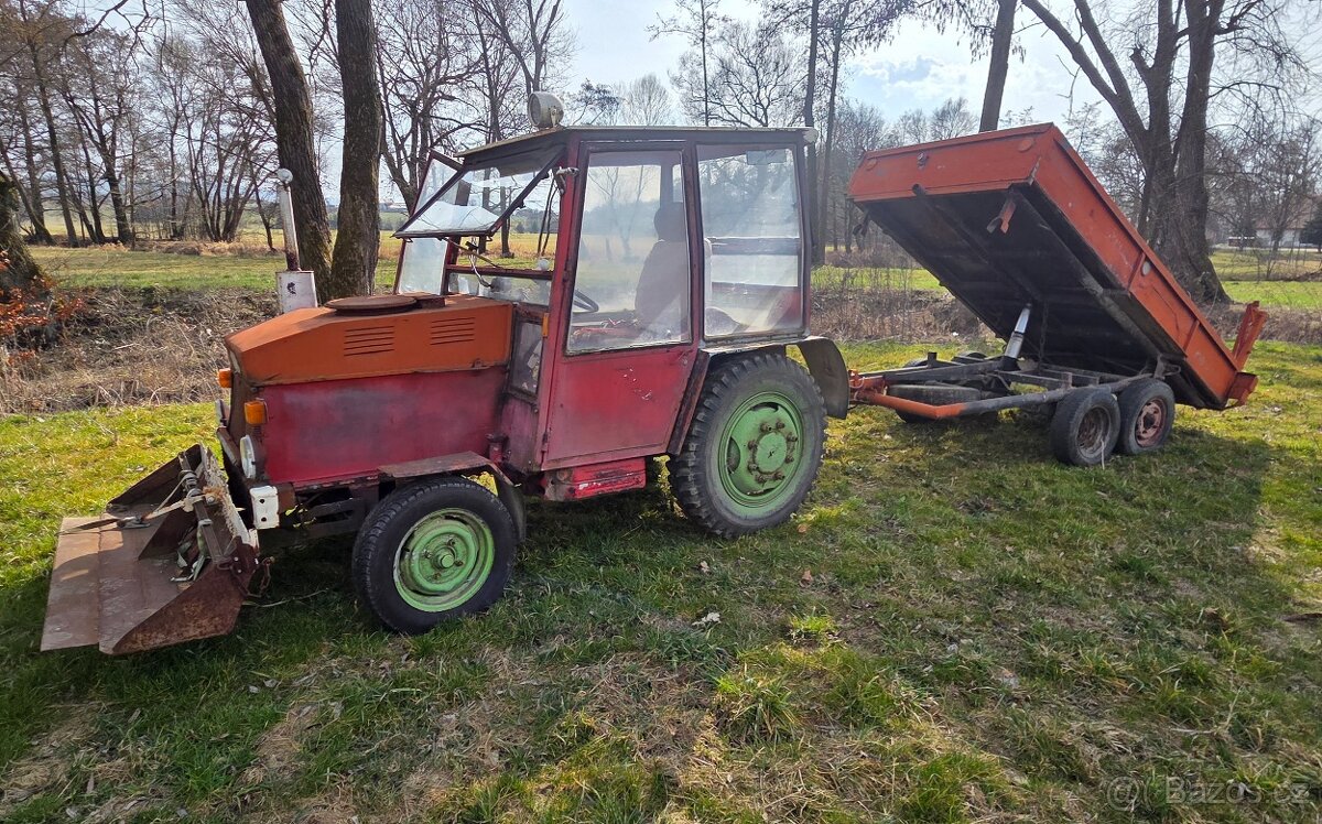 Prodám traktor domácí výroby, motor Žigul - 7