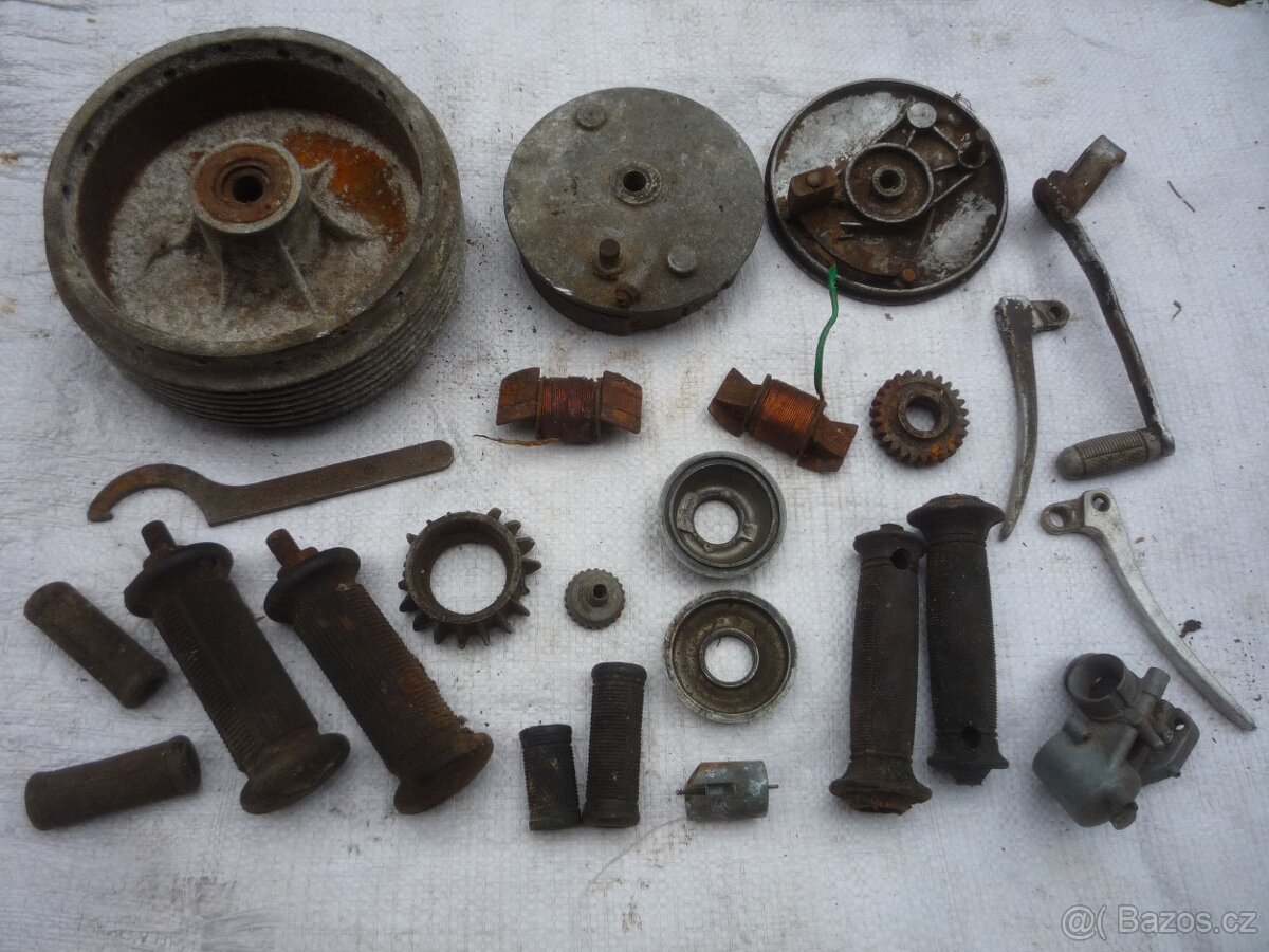 prodám kola na skutr a různé díly na pionýra, na motorky.... - 7