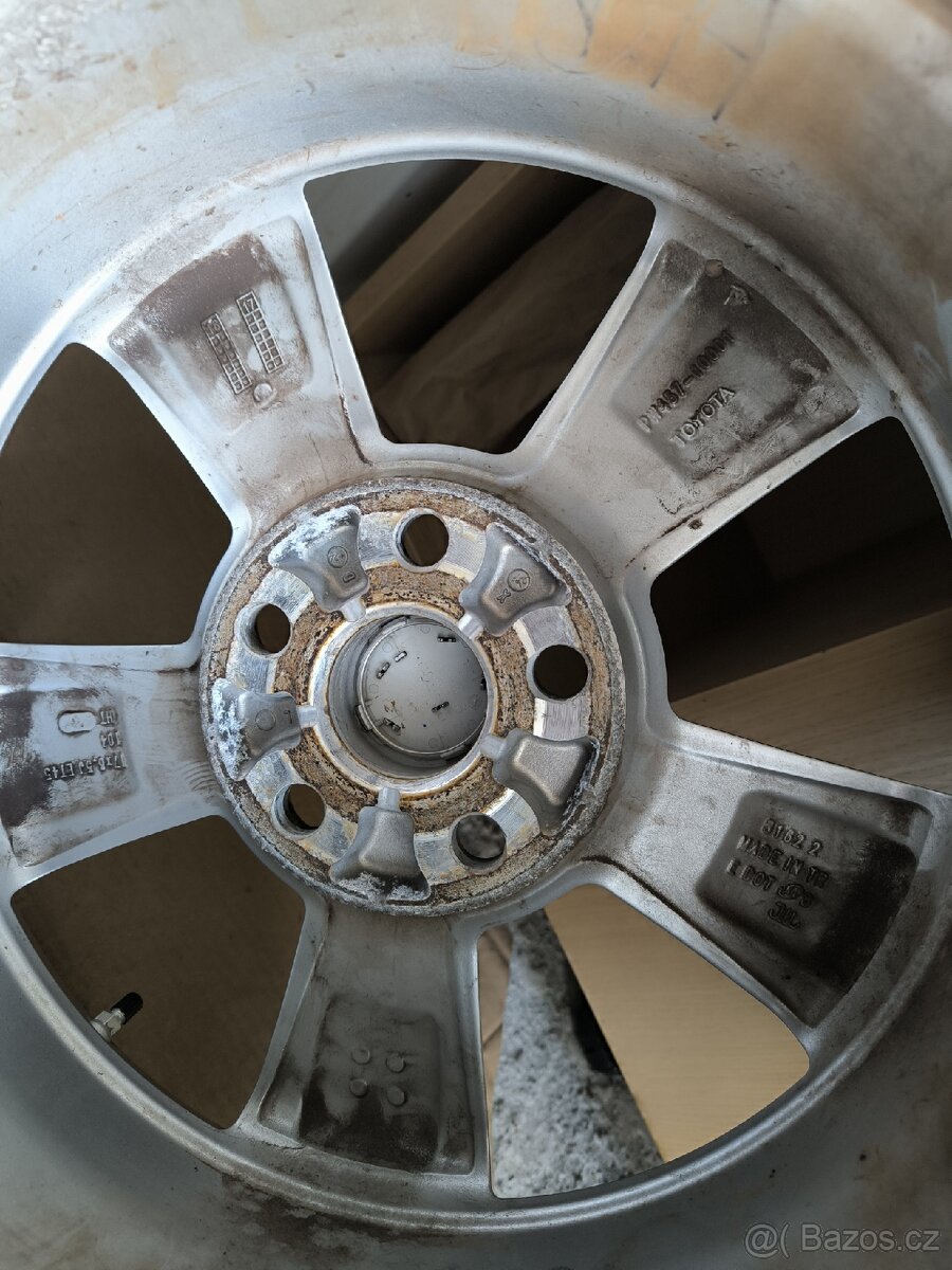 ALU kola Toyota CHR 5x114,3 R17 Originál, zimni pneu+TPMS - 7