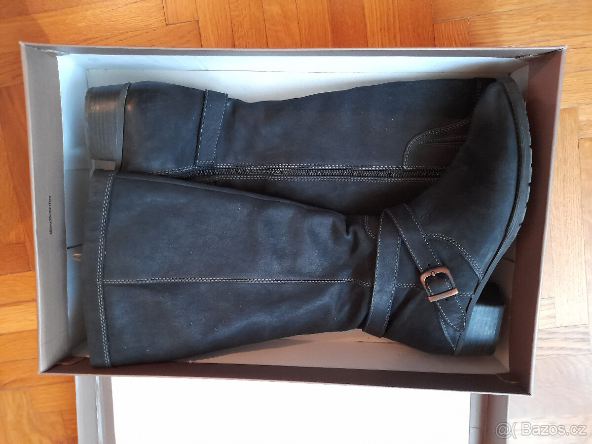 Dámské kožené kozačky, vel. 41 - 7