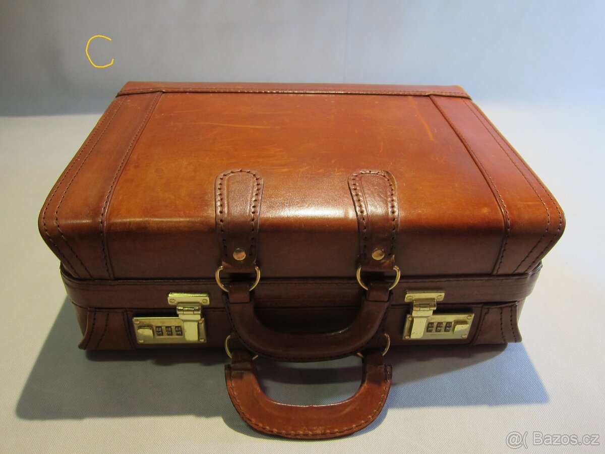kožený kufřík I.republika SLEVA - 7