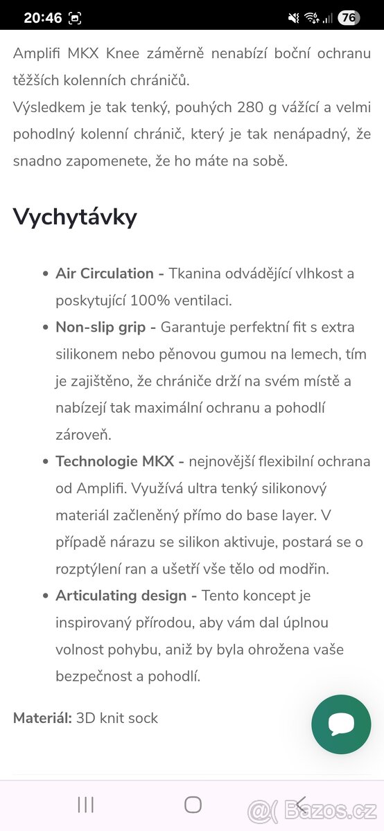 Amplifi MKX Knee Chrániče kolen - 7