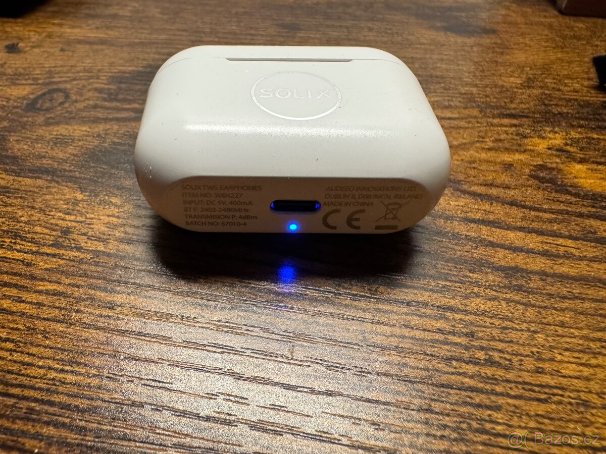 Bezdrátová BT sluchátka SOLIX SX-TWS1 s nabíjecím pouzdrem - 7
