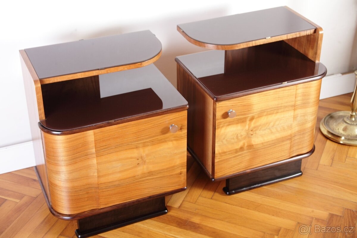 Noční Stolky Ořech Renovace - 7