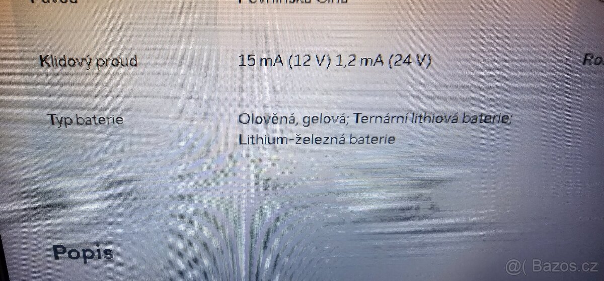 Balancér pro 12/24V baterie Lifepo4/PB/Gel/Li-ion - 7
