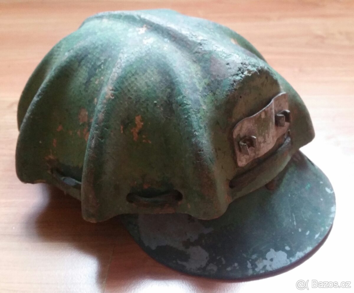 Hornická helma,přilba želva laminátová 4x,hornická lodička - 7