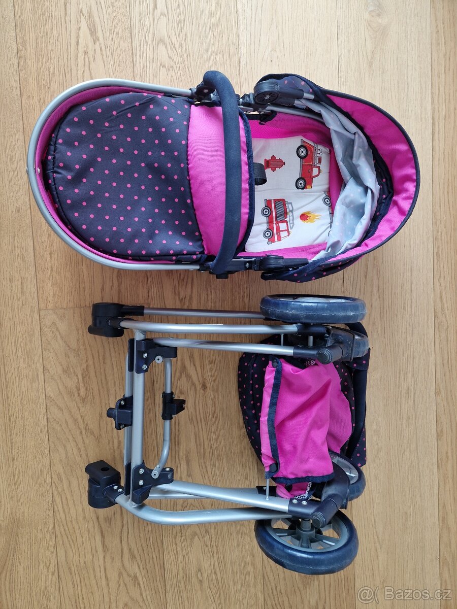 Kočárek pro panenky Bayer Chic Mika 2v1 - 7