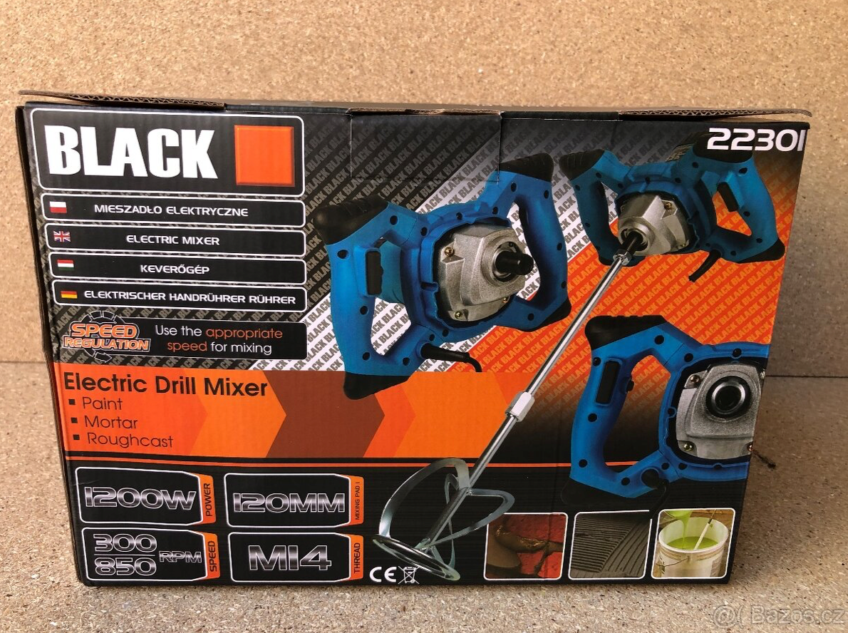 Stavební míchadlo Black 1200W - 7