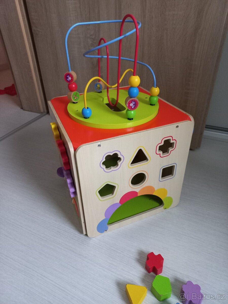 Velká dřevěná hrací kostka - 7