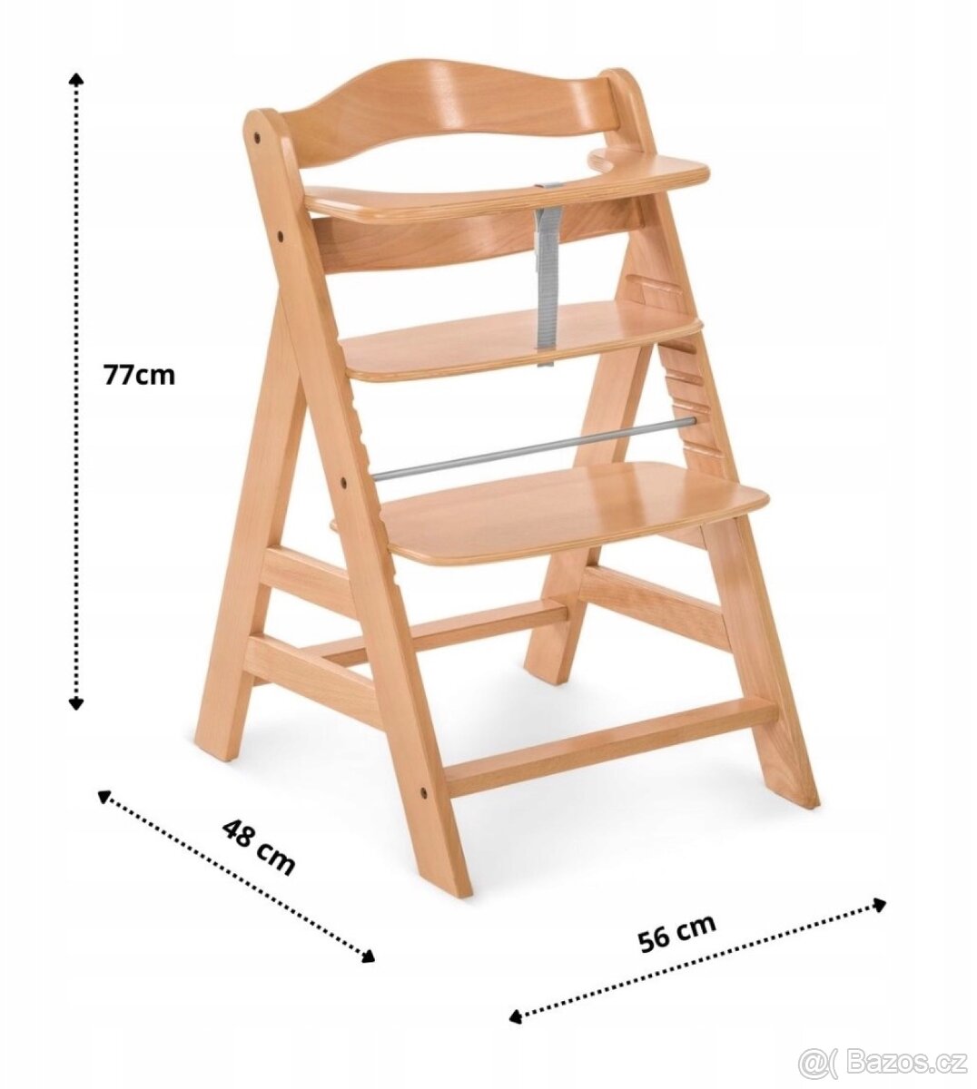 HAUCK Alpha+ Jídelní židlička 6 m do 90 kg 77x56x48 cm, buk - 7