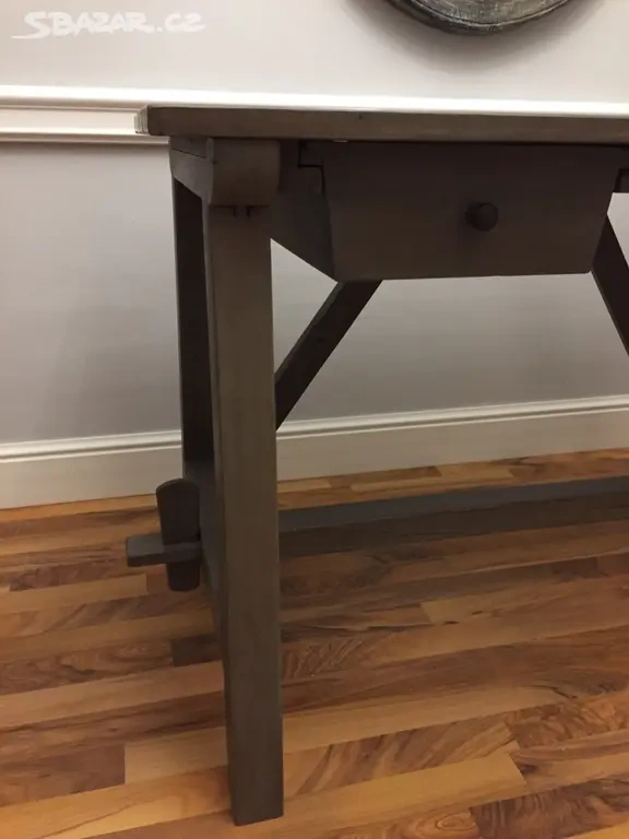 Rustikální masivní psací stůl, výrobce Loberon - 7