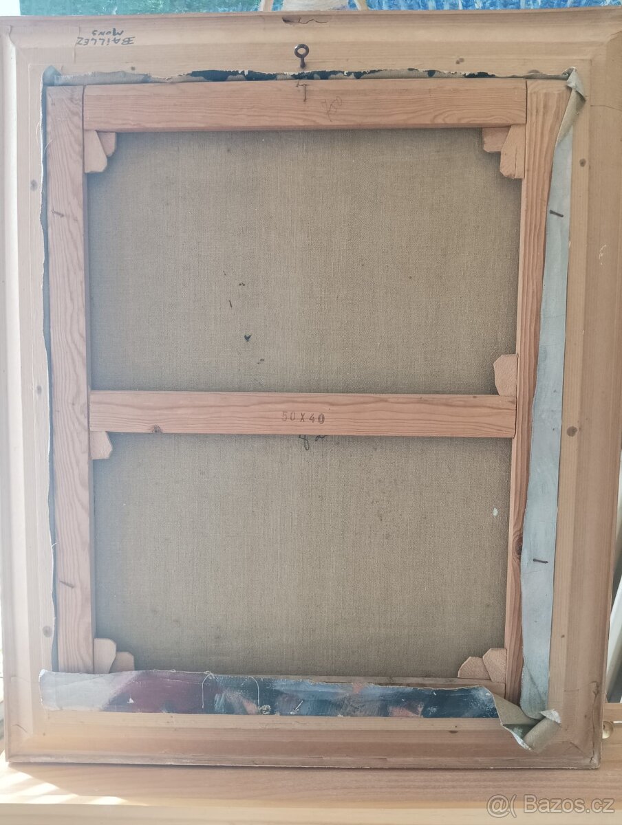 OBRAZ OLEJ NA PLÁTNĚ HOLANDSKÝ MALÍŘ A. KOROS - 7