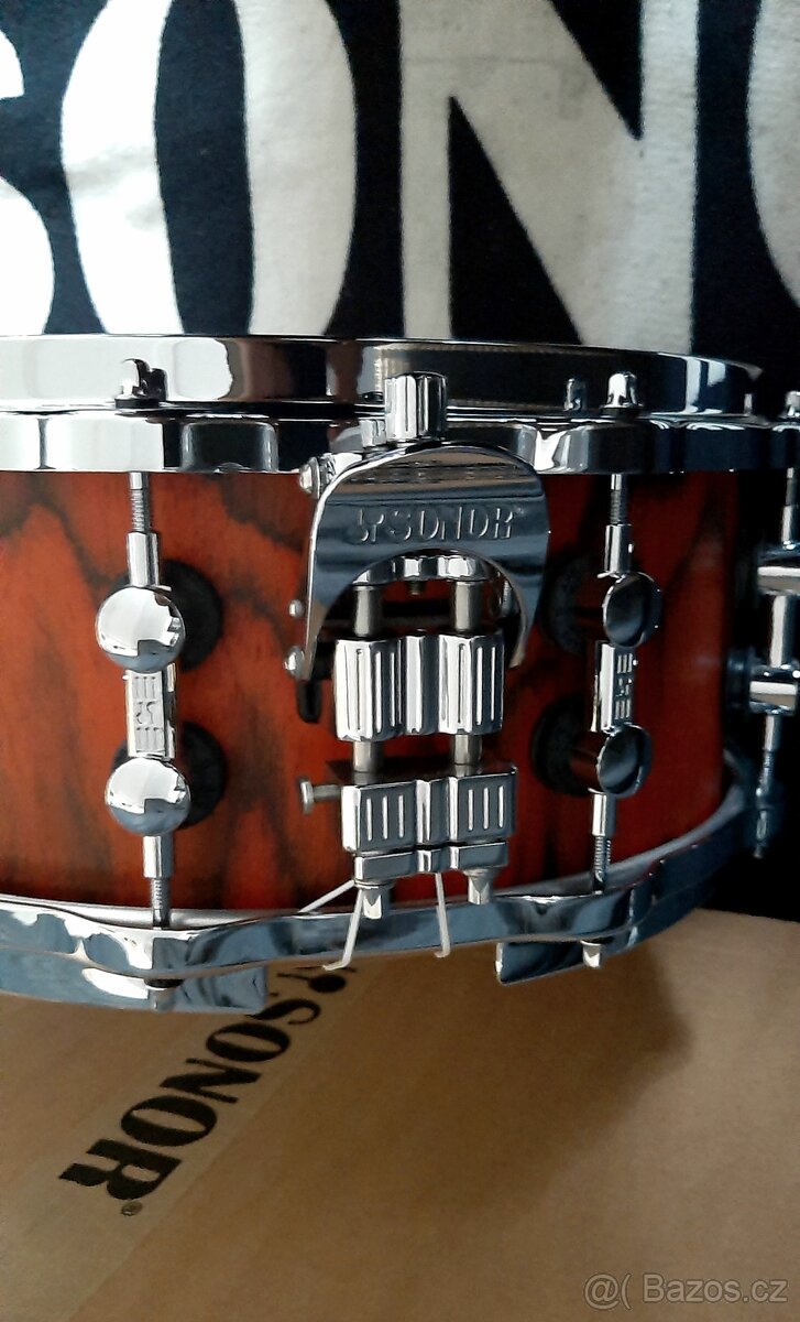 Prodám nový snare Sonor SQ2 Birch- 14x6" Fiery red - 7