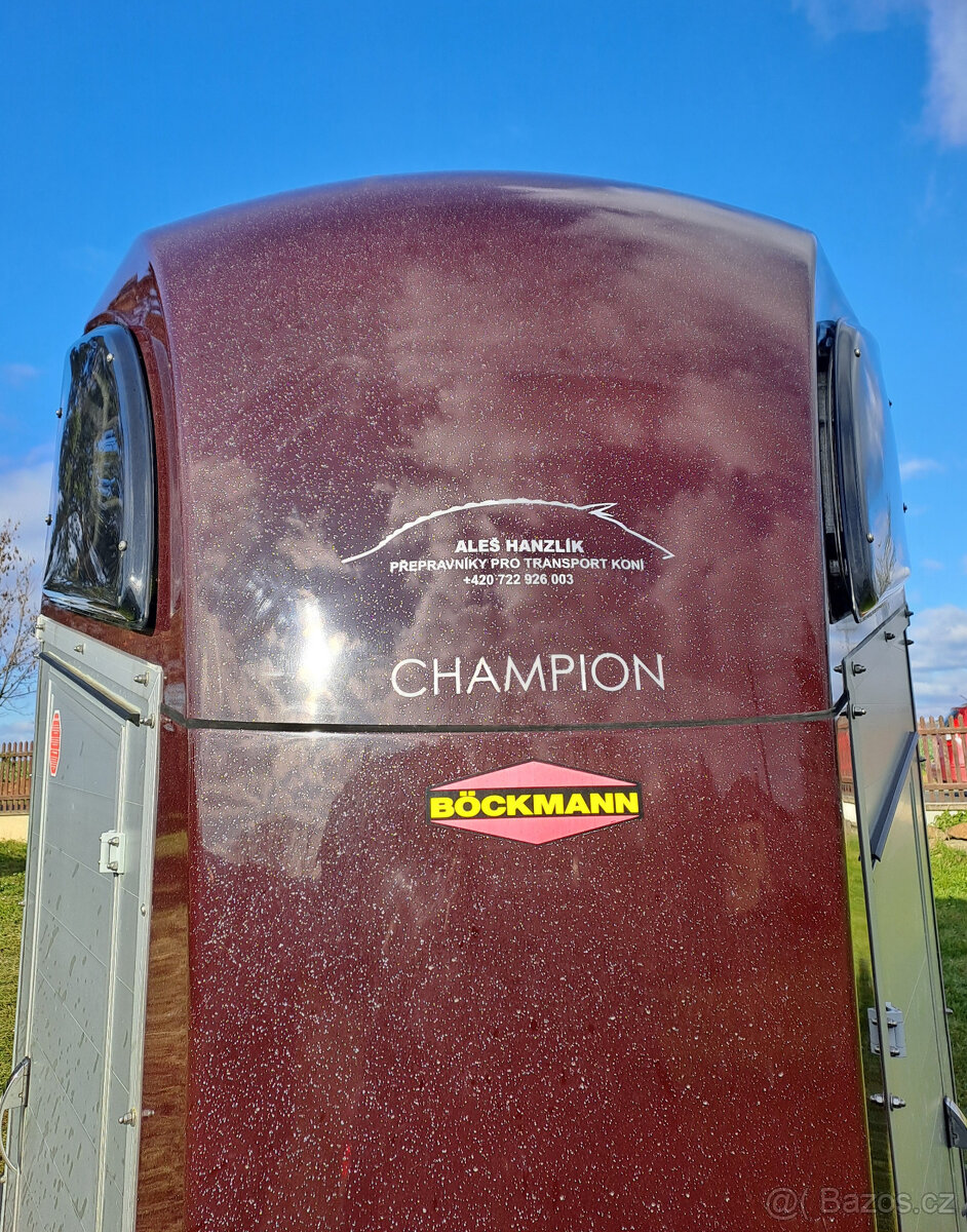Prodám celohliníkový přívěs - přepravník na 2 koně Böckmann - 7