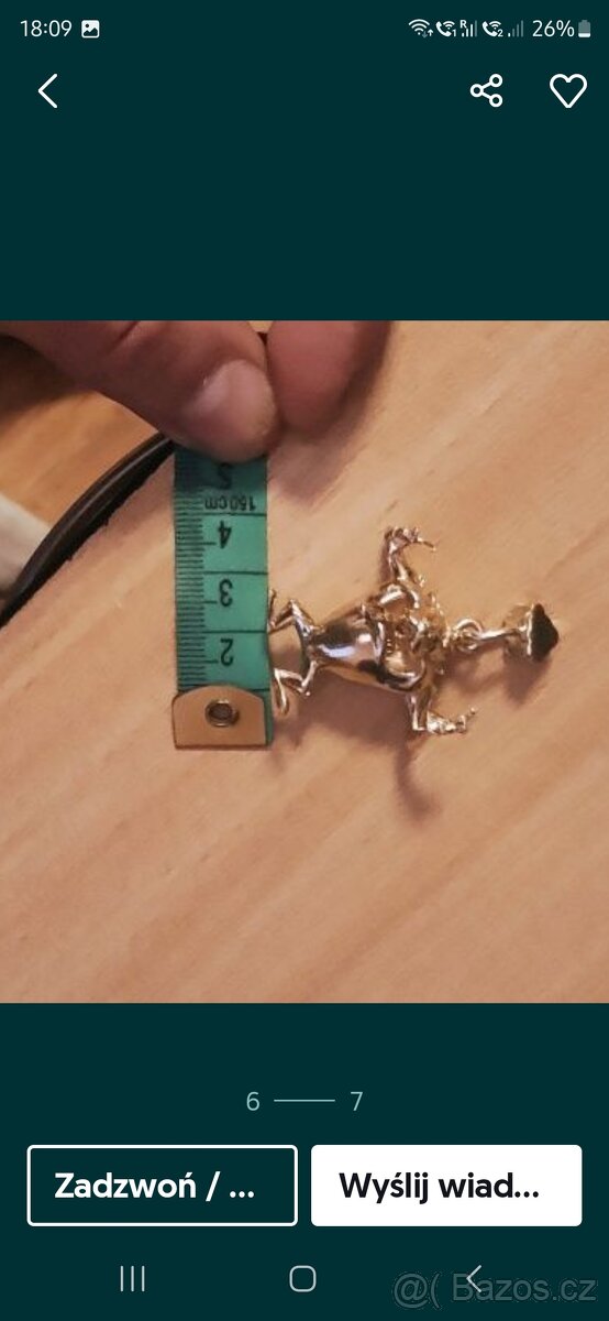 Zlatý přívěsek Looney toons Taz - 7