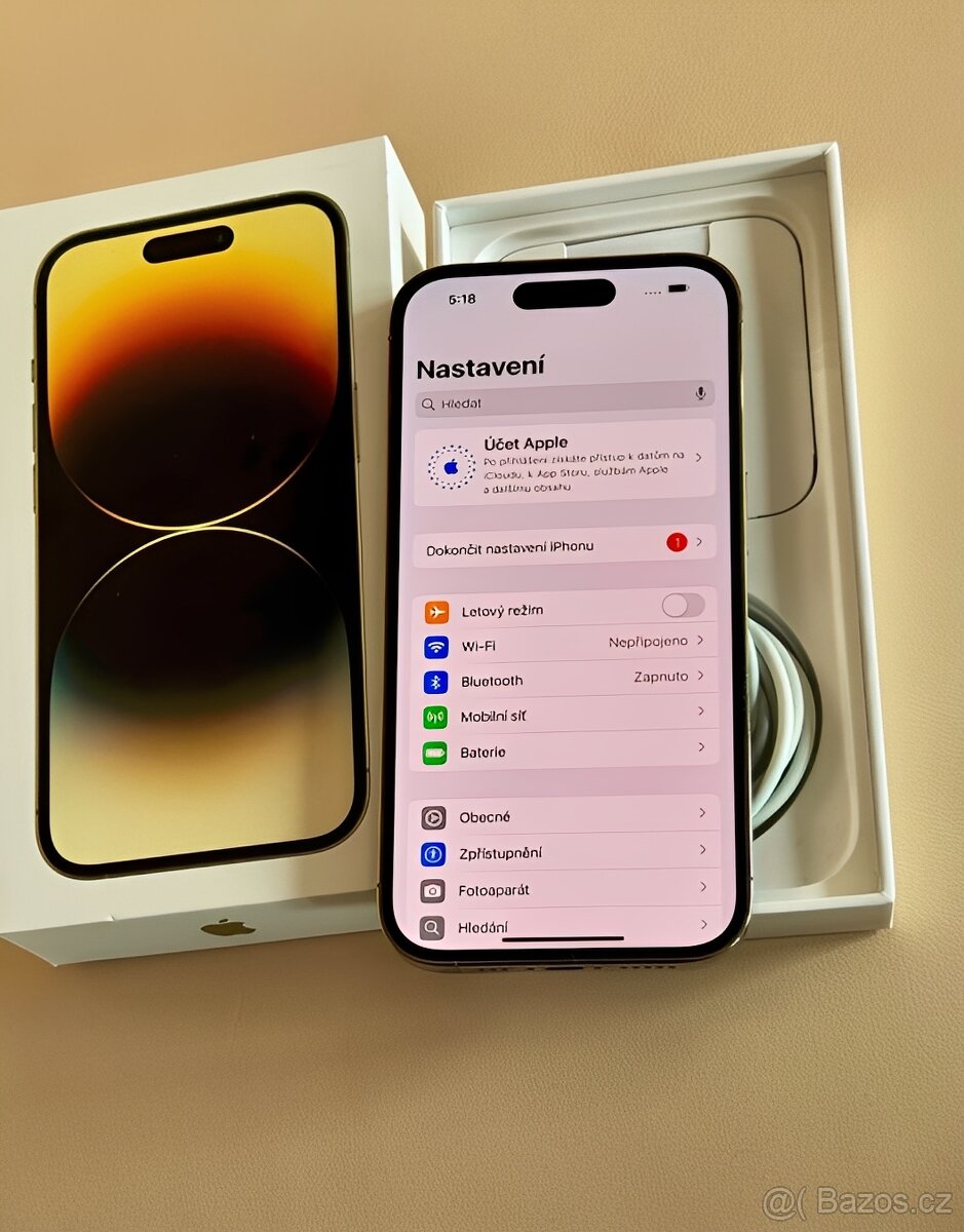 iPhone 14 Pro Gold BATERIE 100% TOP - 7