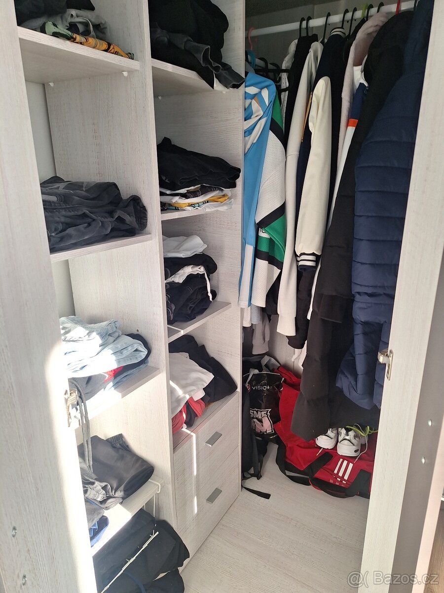 Rohová šatní skříň 2ks - 7