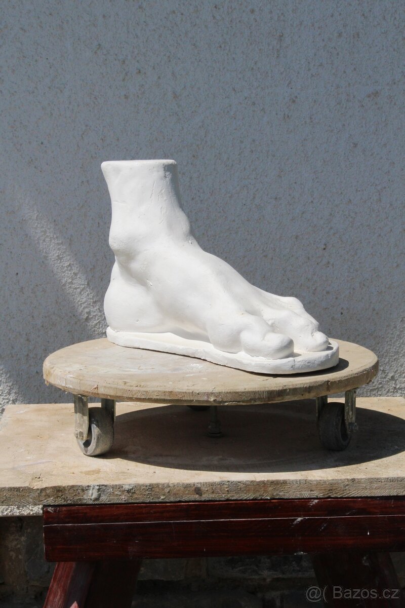 sadrový odlitek - noha (edukační pomůcka) - 7